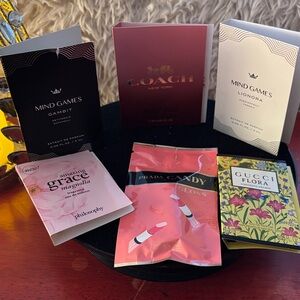 Gucci, Coach, Mind Games, Prada and Amazing Grace Samples